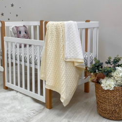 Paturica bebe Deluxe din bumbac si tesatura minky milky